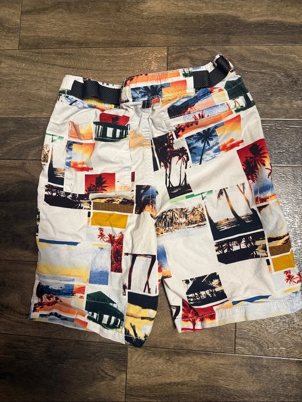 wonder nation Multicolor Tropical Waistband Boys' Shorts